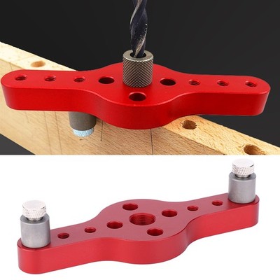 Aluminum Alloy Woodworking Punch Locator Straight Hole Opener Drill Guide Ha SET