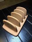 Henry Watson Pottery Original Suffolk Beige Ceramic 5-Slice Toast Rack — photo 2