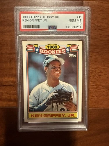 1990 Topps - Jumbo Pack Glossy Rookies Ken Griffey Jr #11 - PSA 10