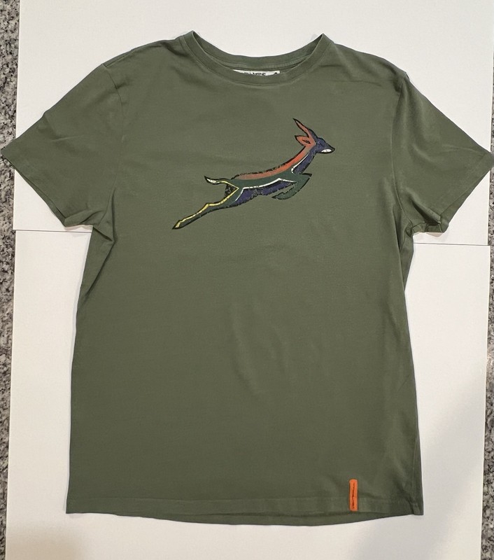 Vents Brull Men’s T-shirt With Flying Bokke Size large South Africa