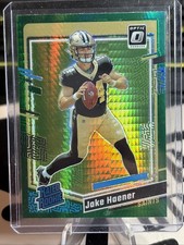 2023 Panini Donruss Optic - Rated Rookie Jake Haener #277 Green Hyper Prizm (RC)
