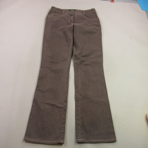 Chanel Jeans Womens 3P Regular Straight Leg Pockets Brown Cotton
