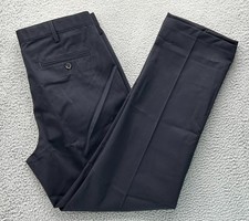  65 New Lands' End Men's Traditional Fit No Iron Chino Pants Black 34x31