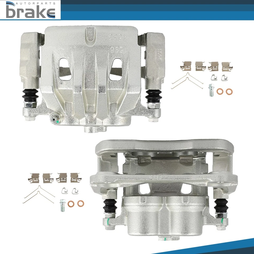 2Pcs Front Disc Brake Calipers w/ Bracket For 2008 - 2013 TOYOTA HIGHLANDER — 第 4/4 张图片