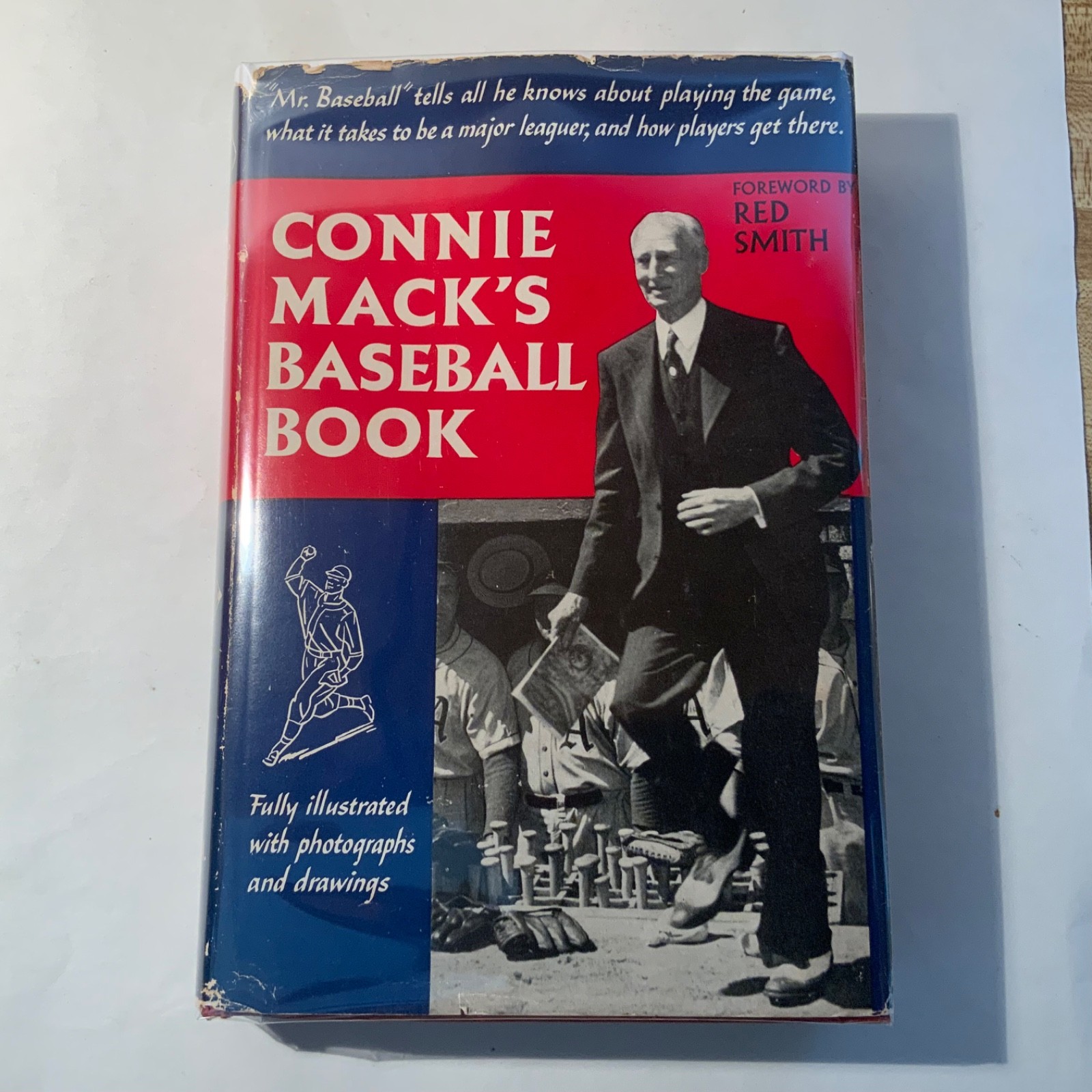 Connie Mack’s Baseball Book Advance Review copy + Knopf promo letter 1950 NF/VG+