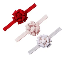 Onedor Baby Turban Knotted Elastic Bows Headbands Wrap Hair Accessories (3 PCS)