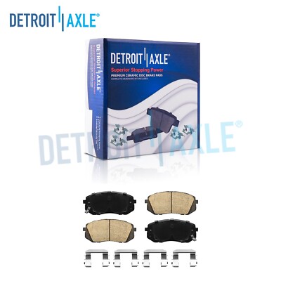 Front Ceramic Brake Pads for 2010-2017 Hyundai Tucson Kia Rondo Soul EV Sportage