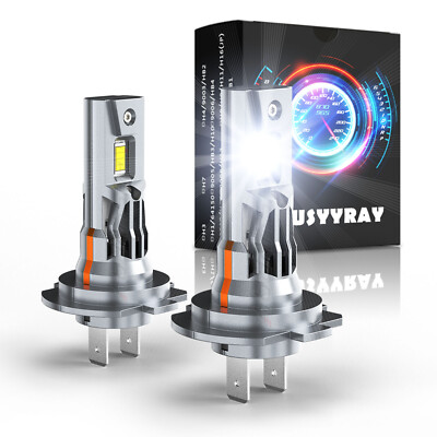 SET OF 2 LED Headlight Kit H7 White 6000K Low Beam Bulbs For Kia Soul 2012 2013