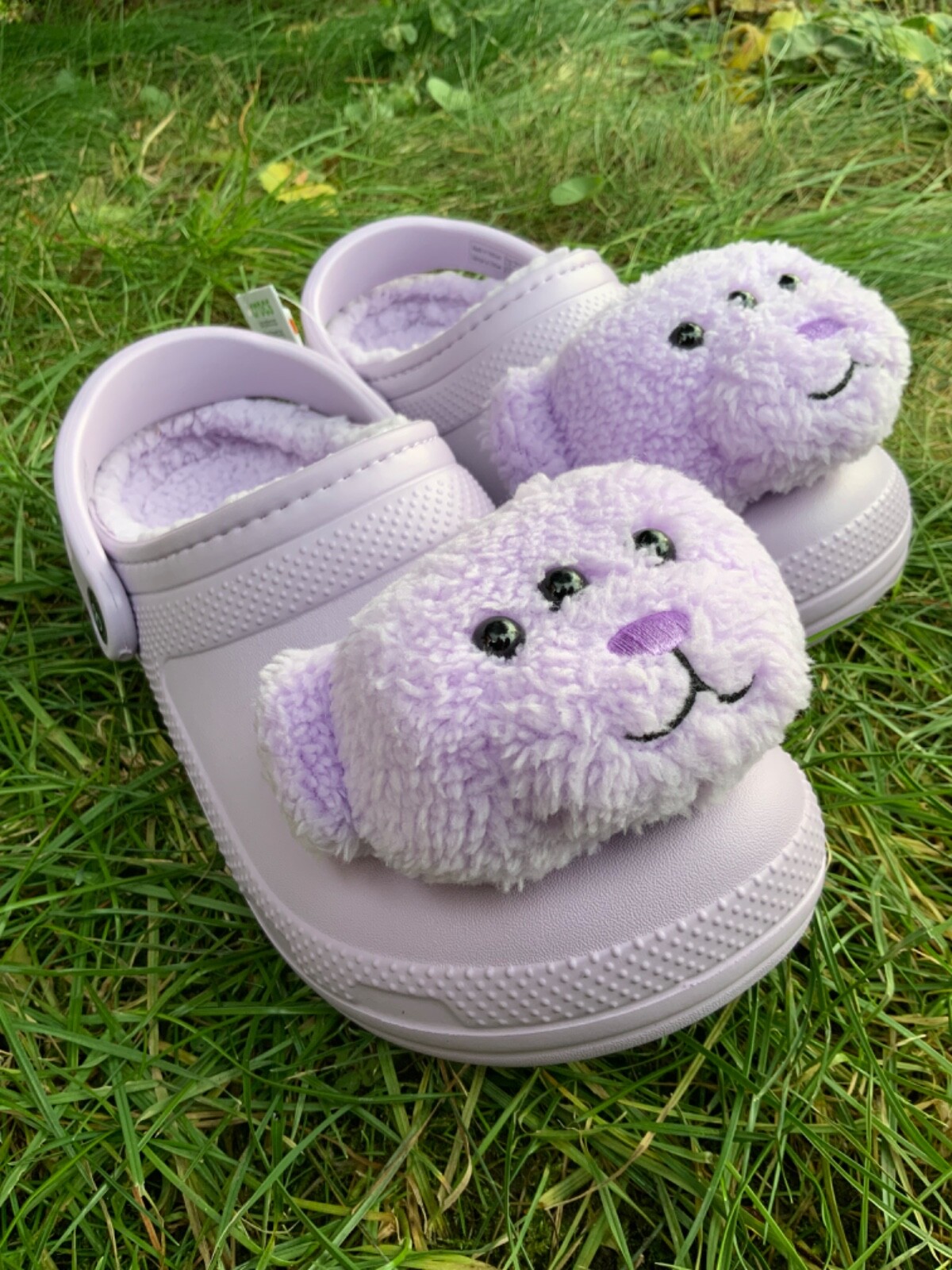 Lazy Oaf x Crocs Terry the three-eyed Teddy Classic Lined Clog US  W8/ 38-39 EUR image 3
