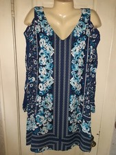 Luxology Woman's Long Sleeve Cold Shoulder Dress Size 10