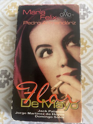 RARE VHS - Flor de Mayo (Spanish) VHS Maria Felix Jack Palance Pedro Armendariz