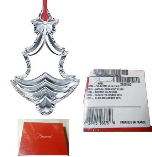 Baccarat Noël 2015 クリスマスオーナメント BACCARAT 2015 Annual Ornament, Noel Christmas Tree, Clear, New in