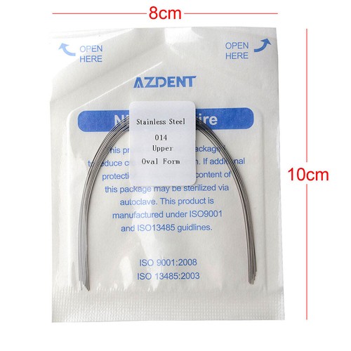 Dental Orthodontic Arch Wire Wires Oval Form Stainless Steel Round/Rectangular - Photo 19/208