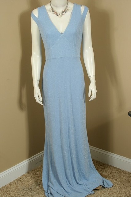 calvin klein metallic gown