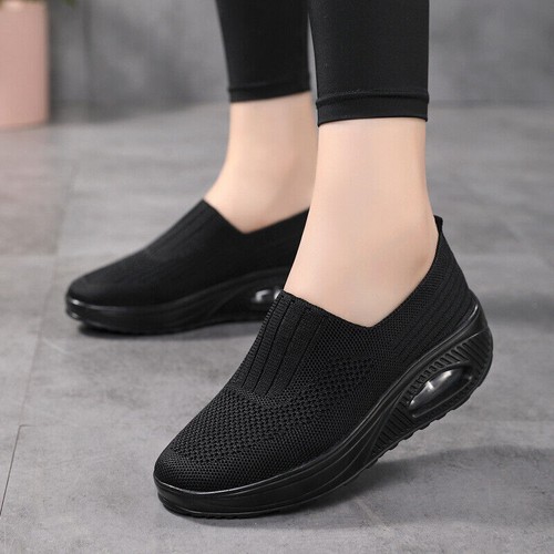 Women Shoes Orthopedic Sneakers Cushion Platform Diabetic Walking Shoes Slip On - Picture 11 of 30