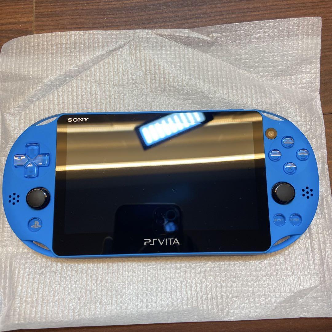 Mint-Sony PlayStation Vita Wi-Fi Model Aqua Blue PCH-2000 ZA23 w