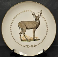 "American White-Tailed Deer" 1st Limited Edition Plate Ghent Collection 1976