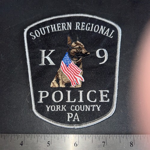 Vintage Defunct Obsolete York County Pa Police Patch Southern Regional