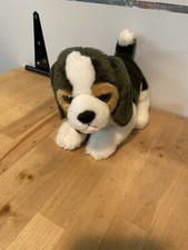 Beagle Miyoni Tots By Aurora Plush Soft White  Brown Dog Stuffed Animal Pup 8  