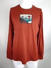 Smartwool Unisex Gondola Ride Graphic Long Sleeve Tee Brown Medium 02600-L87