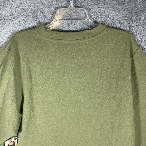 Avia Women's Olive Green Textured Long Sleeve Tee Thumbholes Size XXXL - Picture 12 of 17
