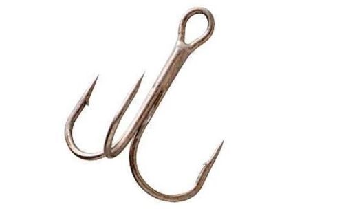 Gamakatsu Round Bend Treble Hook - Bronze, Choice of Sizes