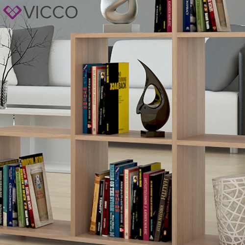 Librería escalera Divisor 6 estantes 105 cm estantería escalera Sonoma Vicco - Imagen 5 de 8