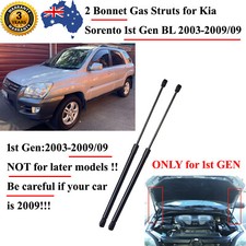 2 Front Bonnet Hood Gas Struts for Kia Sorento 1st Gen 2003-2008 EX EX-L LX BL