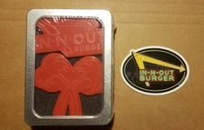 New In N Out Burger Cookie Cutter Set Sealed NIB With Decal Sticker INO