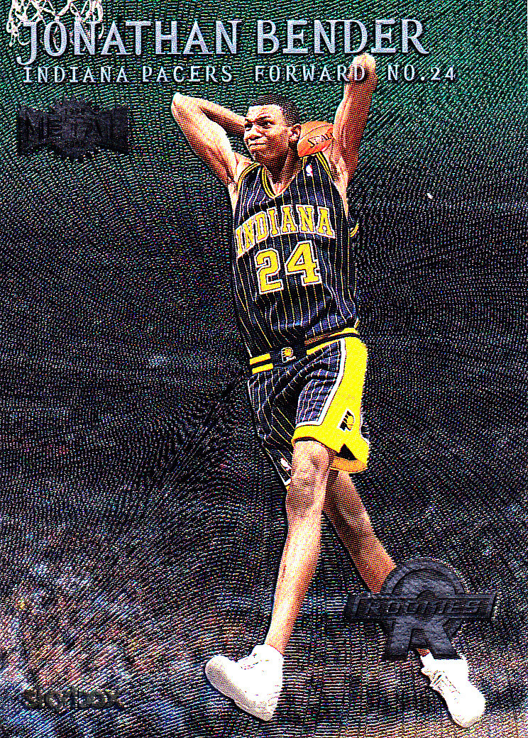 1999-00 Fleer Skybox Metal Jonathan Bender Rookie RC #172 GREEN EMERALD - Pacers