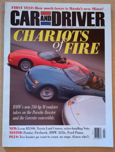 CAR AND DRIVER - Année 1998 complète au 3/4 (9 N° sur 12) - Etat "Collector" - Picture 4 of 10