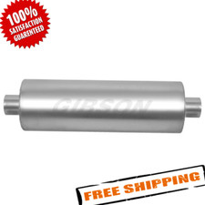 Gibson Bm0114 Mwa Universal Centercenter Stainless Round Race Muffler
