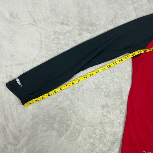 Nike Jacket Kids XL Red Black Element 1/2 Zip L/S Top Sweatshirt - Picture 8 of 11