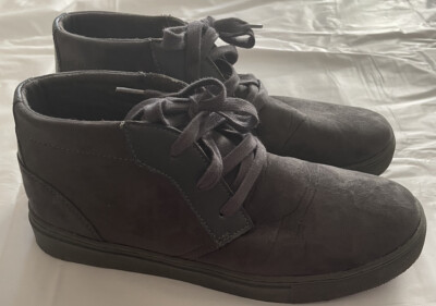 Mens Lugz Shoes MARBMST 0464 Gray Booties Boots USA Flexastride Memory  Foam