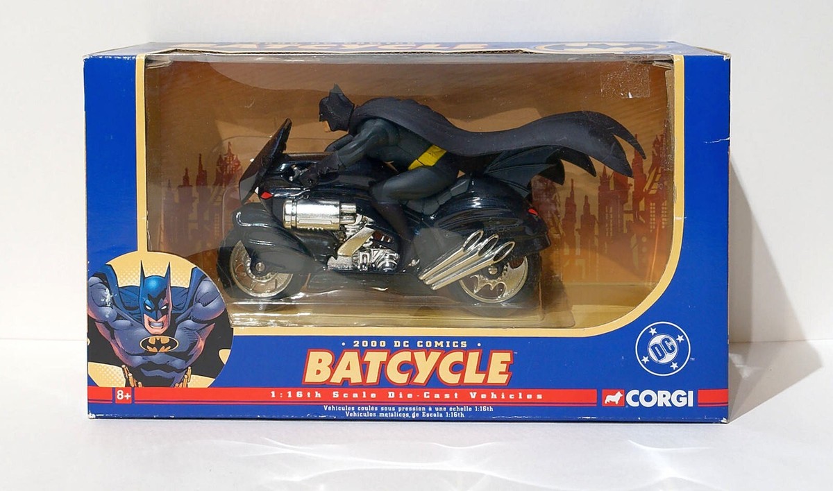 Corgi 1:16 Scale 2000 DC comics Classics Batman Black Batcycle