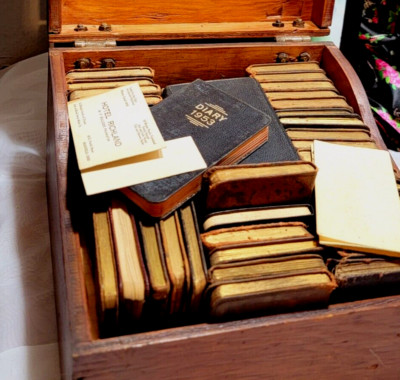 54 Antique Pennsylvania Railroad Company Engineer Daily Diary Books 1907-1958