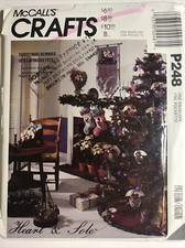 McCall  s 248 Christmas Bunnies  Ornaments Stocking Sewing Pattern UNCUT