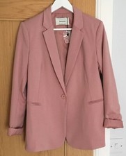 Bnwt Stradivarius Blush Pink Blazer Size L