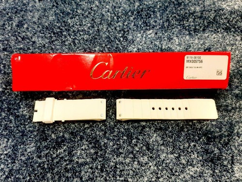 Cartier Santos 100 White Rubber Strap 