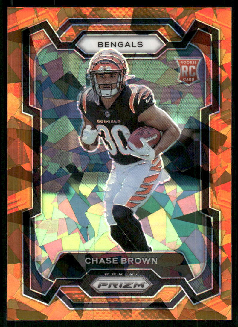 #318 Chase Brown 2023 Panini Prizm Orange Ice