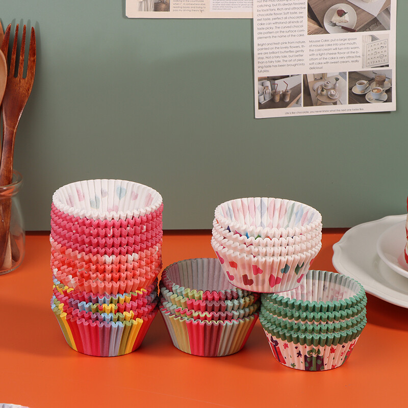 100Pcs Muffin Cupcake Paper Cups Cupcake Liner Baking Muffin Cup DIY ...