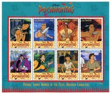 Disney 1995 Guyana - POCAHONTAS Sheetlet Nº1 - MNH