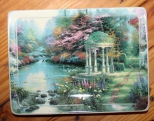 Thomas Kinkade Garden of Prayer Collectible Plate Bradford Exchange 1998 (Bin11)