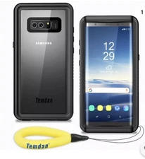 Case Temdan IP68 Waterproof Shockproof Case Black Please Read Decription