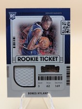2021-22 Contenders Basketball Bones Hyland Rookie Ticket relic insert #RTS-NHY
