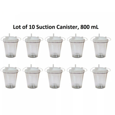 Drive Suction Canister 800 mL Float Auto Shut-Off Lid With Universal port & Size