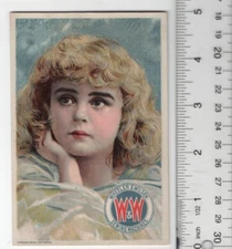 Wheeler & Wilson Sewing Machine Blonde Victorian Trade Card 3"x5" VTC-XD77