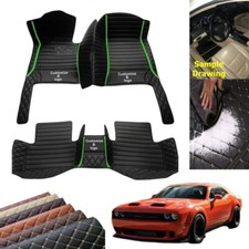 Custom For Dodge Luxury Car Floor Mats All Weather Frontrear Srt Rt Car Mats