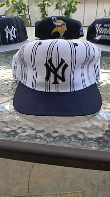 Vintage New York Yankee Double Pinstripe Snapback NWT | eBay