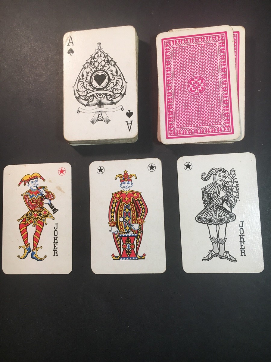 Vintage Linen Playing Cards No. 55 Made In Germany 55 Card Deck